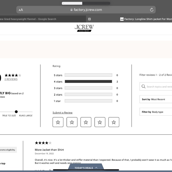 J.Crew Long Jacket - Picture 2 of 5